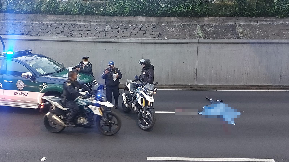 Murió hombre sobre Viaducto Miguel Alemán; presumen suicidio