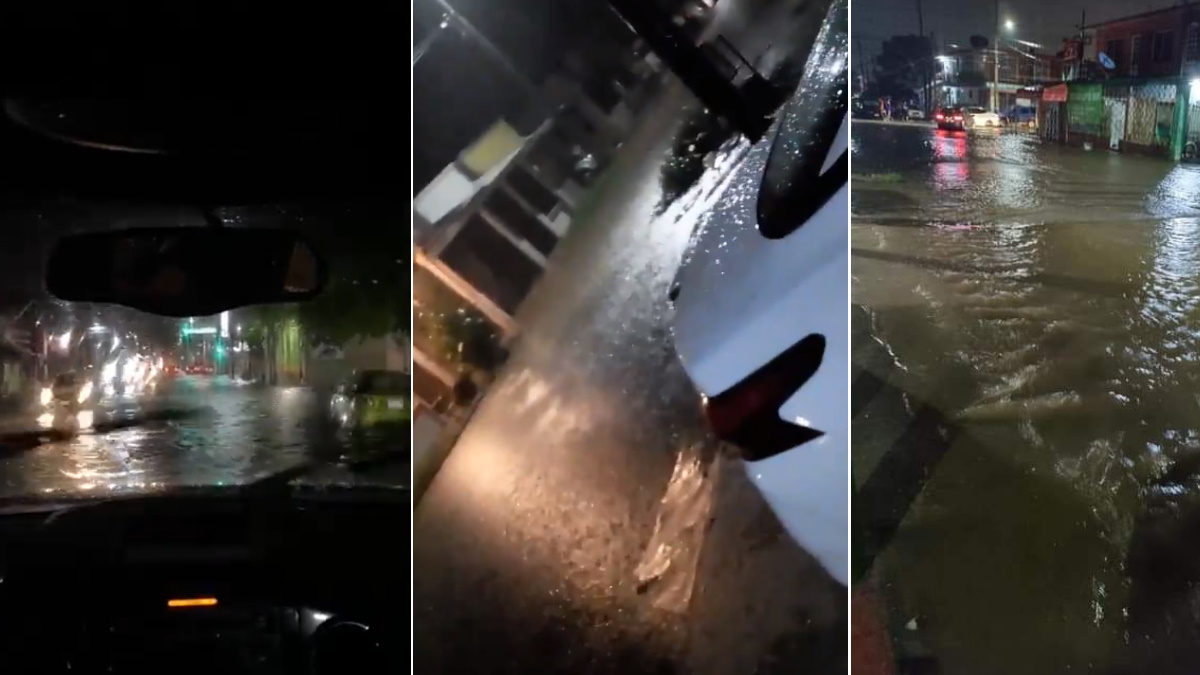 Fuertes lluvias provocan afectaciones e inundaciones en Villahermosa