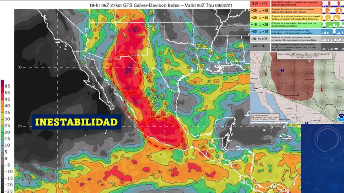 Alerta por tormentas en gran parte del país