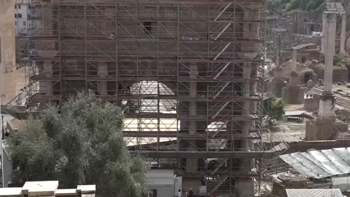 Una técnica de restauración ecológica salva el mármol del Foro Romano