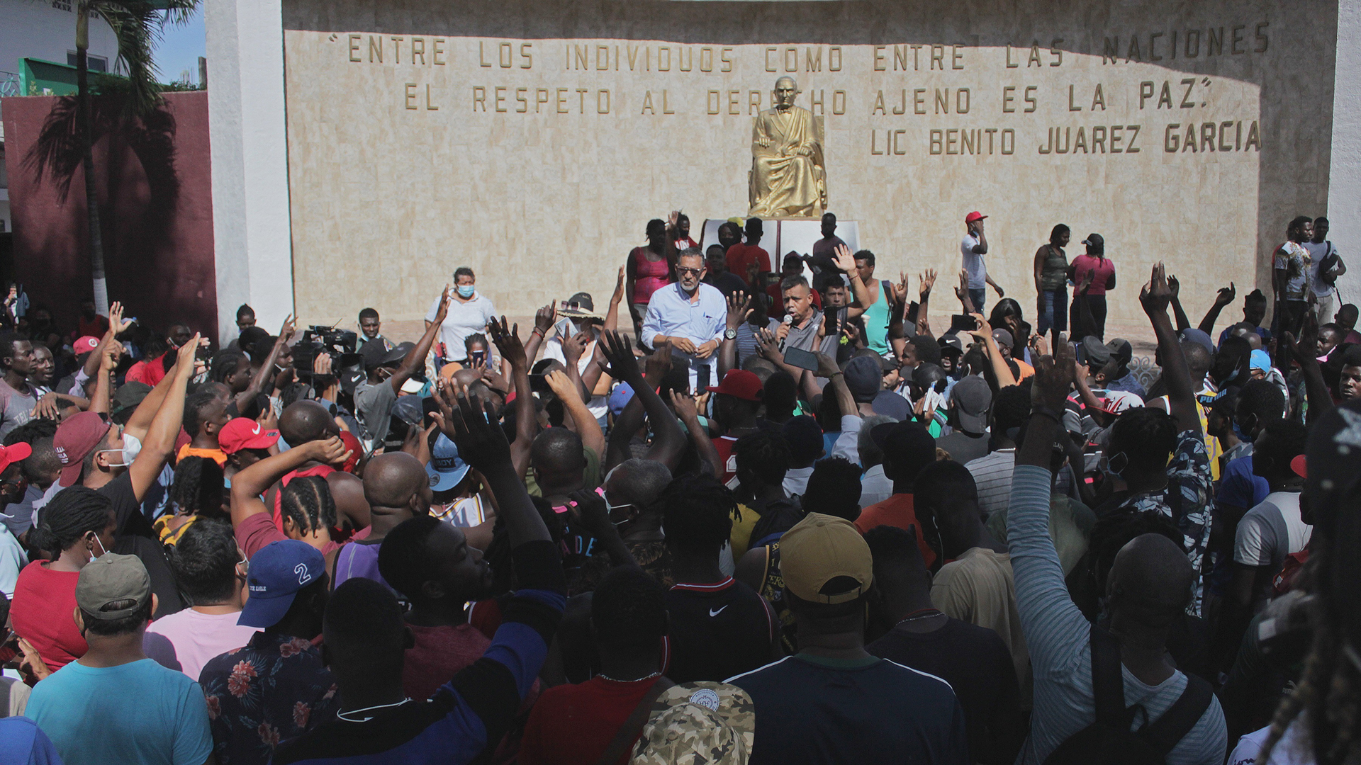 Activistas realizan en Tapachula “ayuno por la libertad” de migrantes