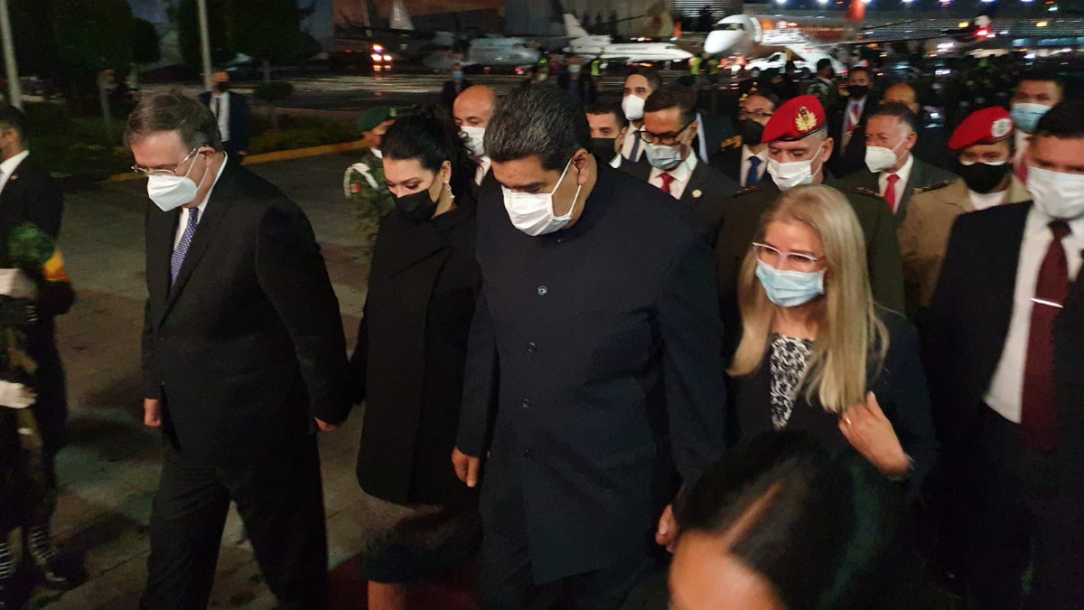 Llega a México el presidente de Venezuela, Nicolás Maduro