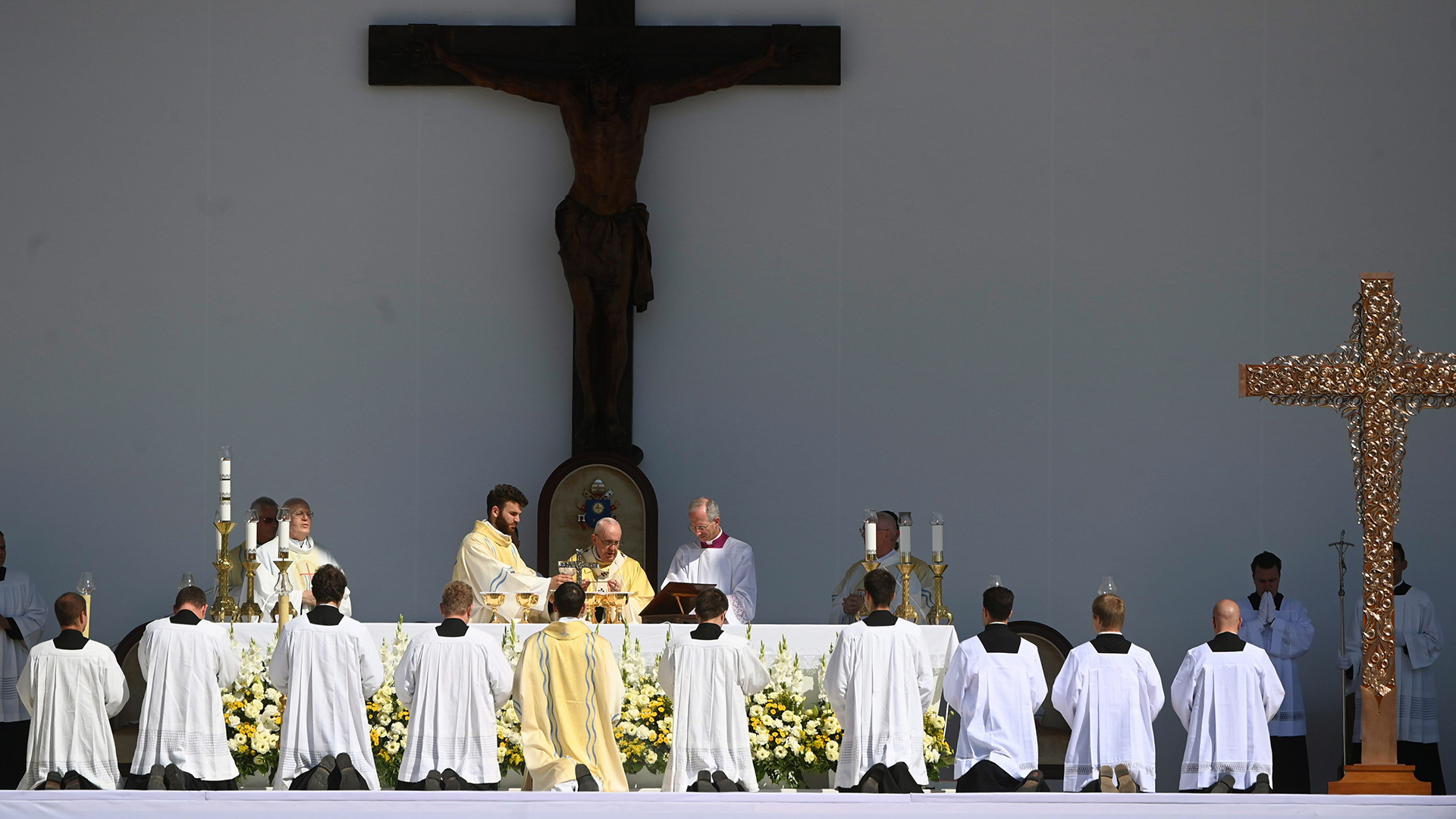 El papa Francisco se encuentra con los líderes cristianos en Bratislava