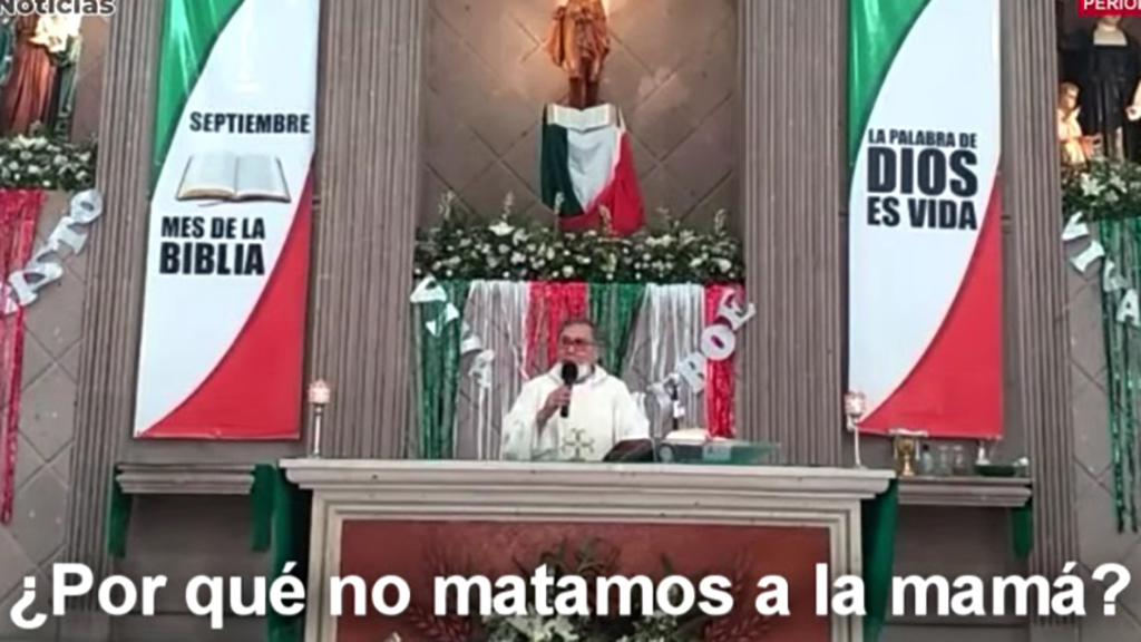 #Video Sacerdote cuestiona ¿por qué no matamos a la mamá? ; ‘una mujer que aborta ya no sirve para nada’