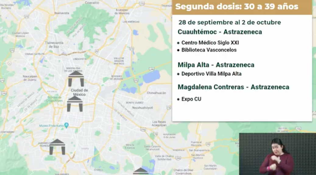 Estas serán las sedes para vacunación en Ciudad de México la próxima semana - sedes-2-dosis-4-alcaldias
