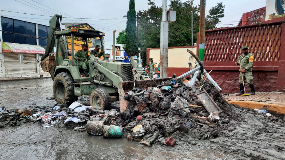 Tula inundaciones Sedena Ejército desastres