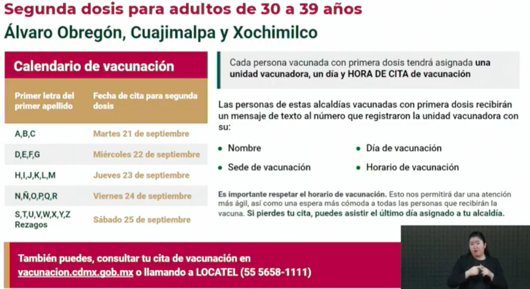 Concluirán esquemas de vacunación en cuatro alcaldías - vacunacion-cdmx3