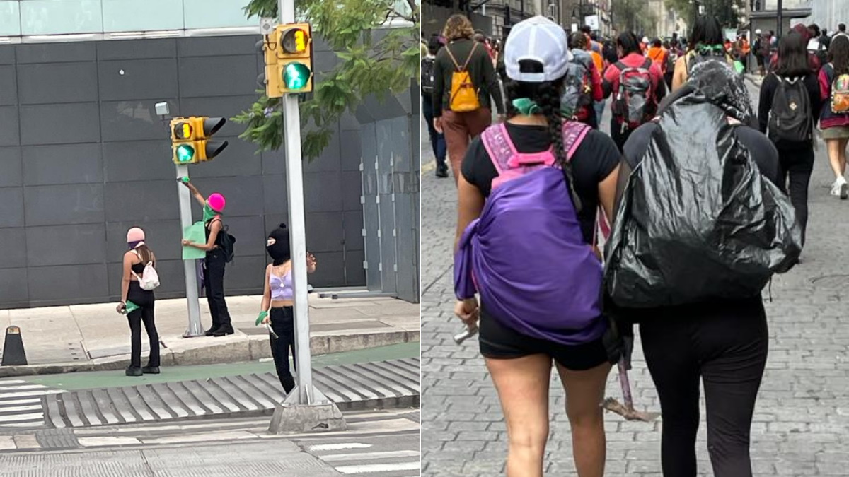 Imágenes de la marcha por el aborto legal y seguro en la Ciudad de México