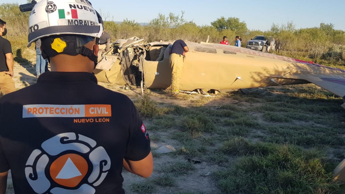 Cae de aeronave en Salinas Victoria, Nuevo León; hay un lesionado