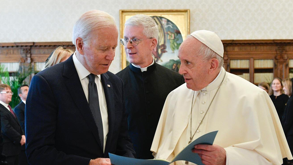 Se reúnen Biden y el papa Francisco; histórica visita duró 75 minutos Se reúnen Biden y el papa Francisco; histórica visita duró 75 minutos
