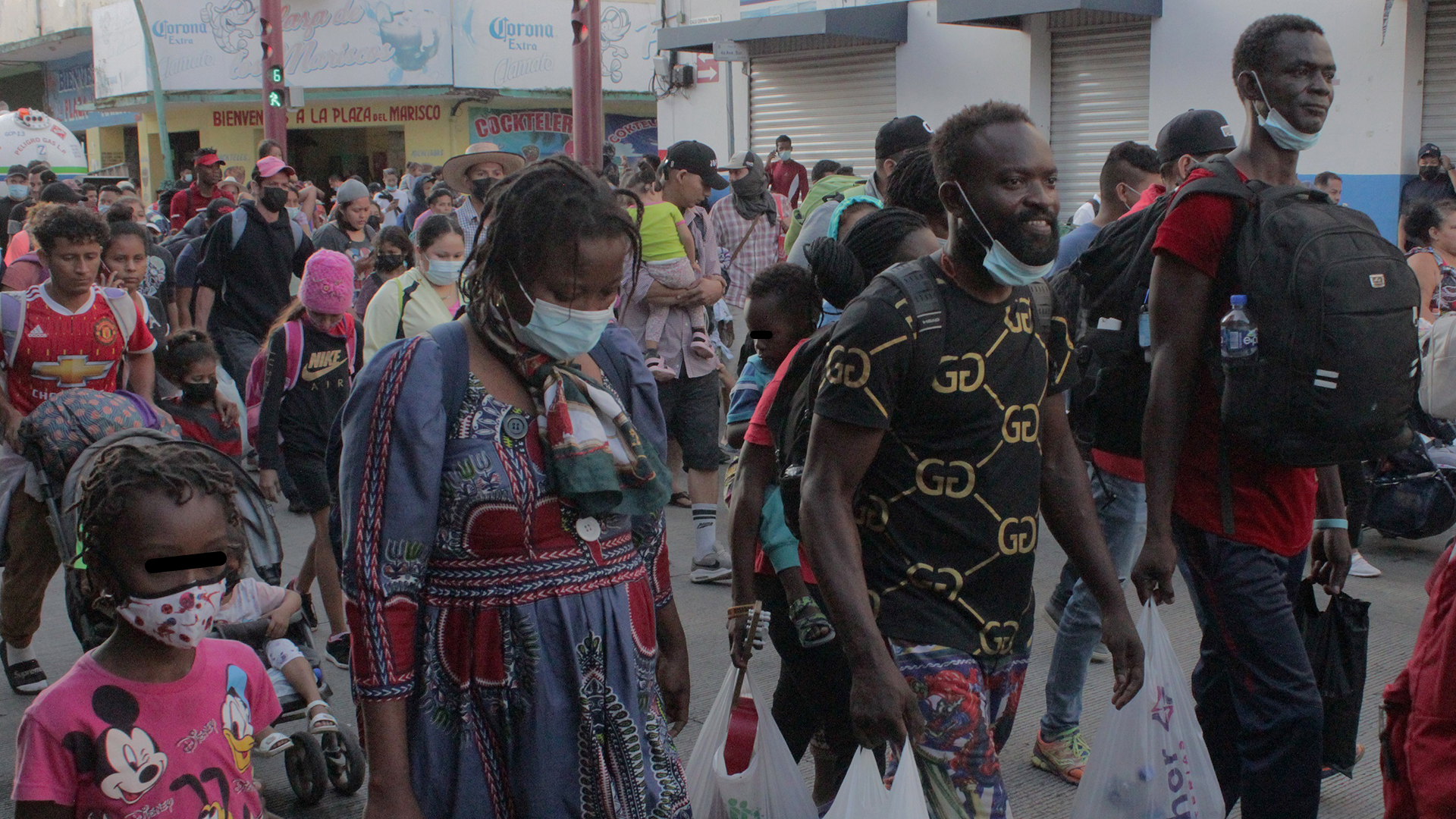 Avanza caravana migrante por Chiapas; buscan llegar a CDMX