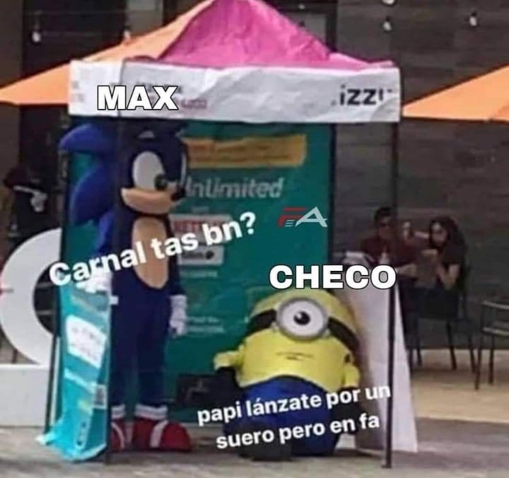 'Checo' Pérez no tomó agua en todo el Gran Premio de Estados Unidos - checco-perez-meme-2