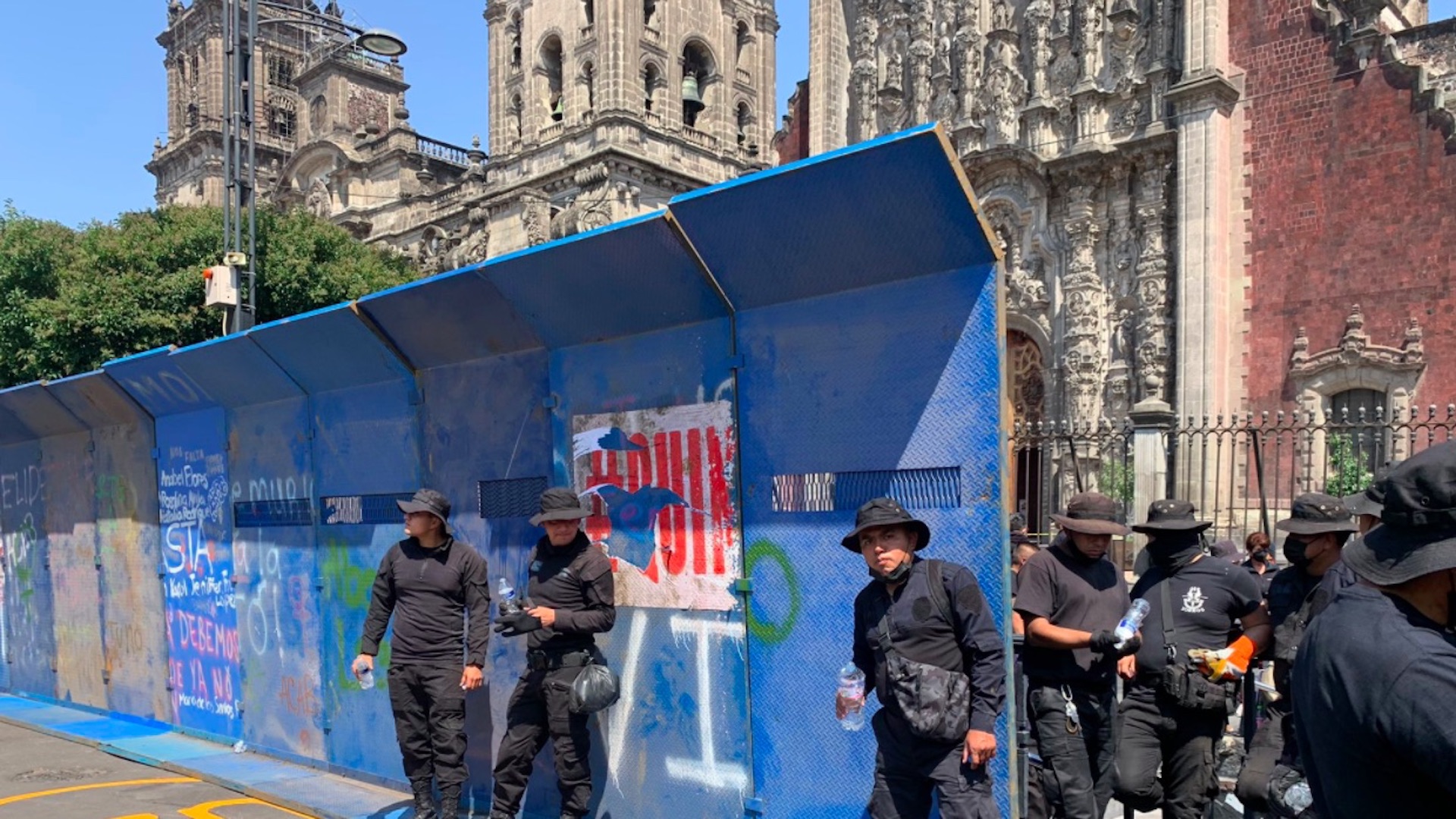 Centro Histórico blindado previo a marcha por el 2 de Octubre