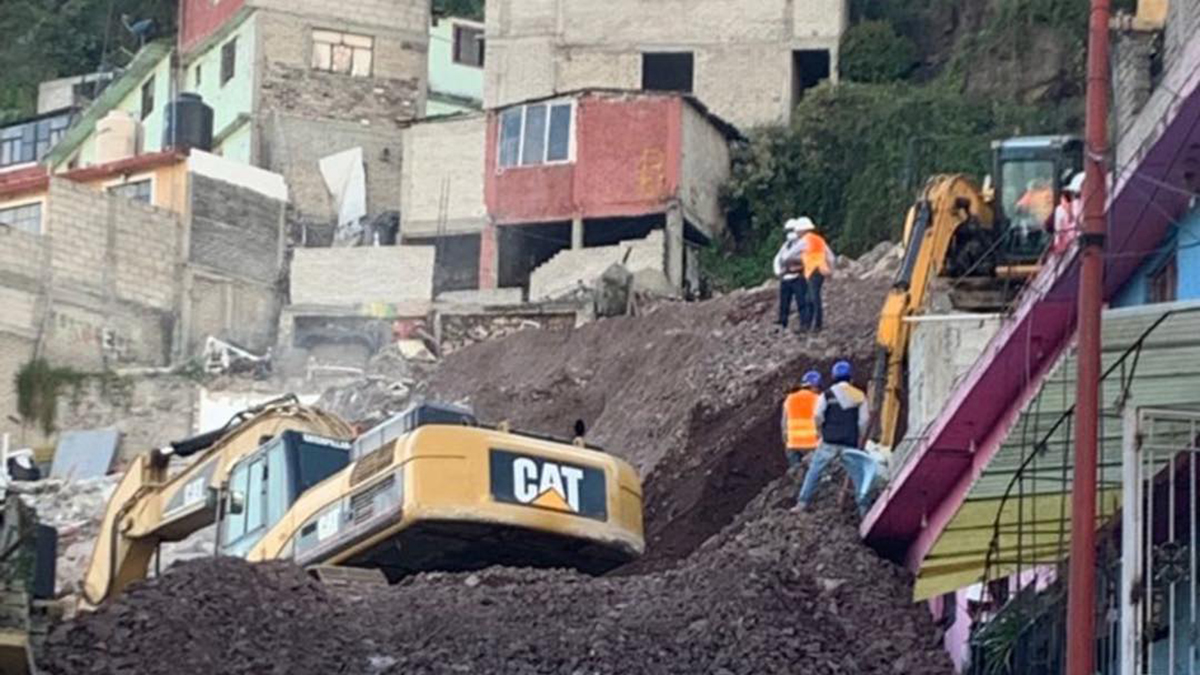 Concluyen demoliciones en Cerro del Chiquihuite; se derribaron 11 casas