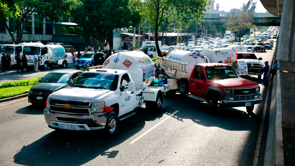 Ante protestas de gaseros, AMLO dijo que no habrá desabasto del hidrocarburo