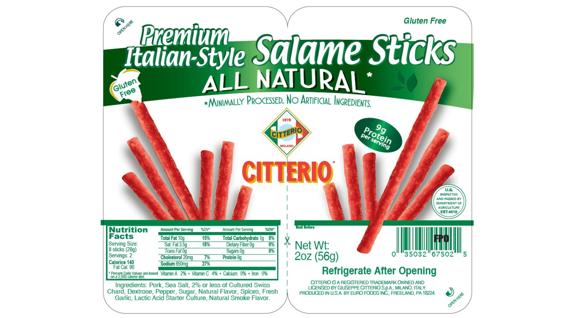 Nuevo brote de salmonelosis en EE.UU. por palitos de salami Nuevo brote de salmonelosis en EE.UU. por palitos de salami