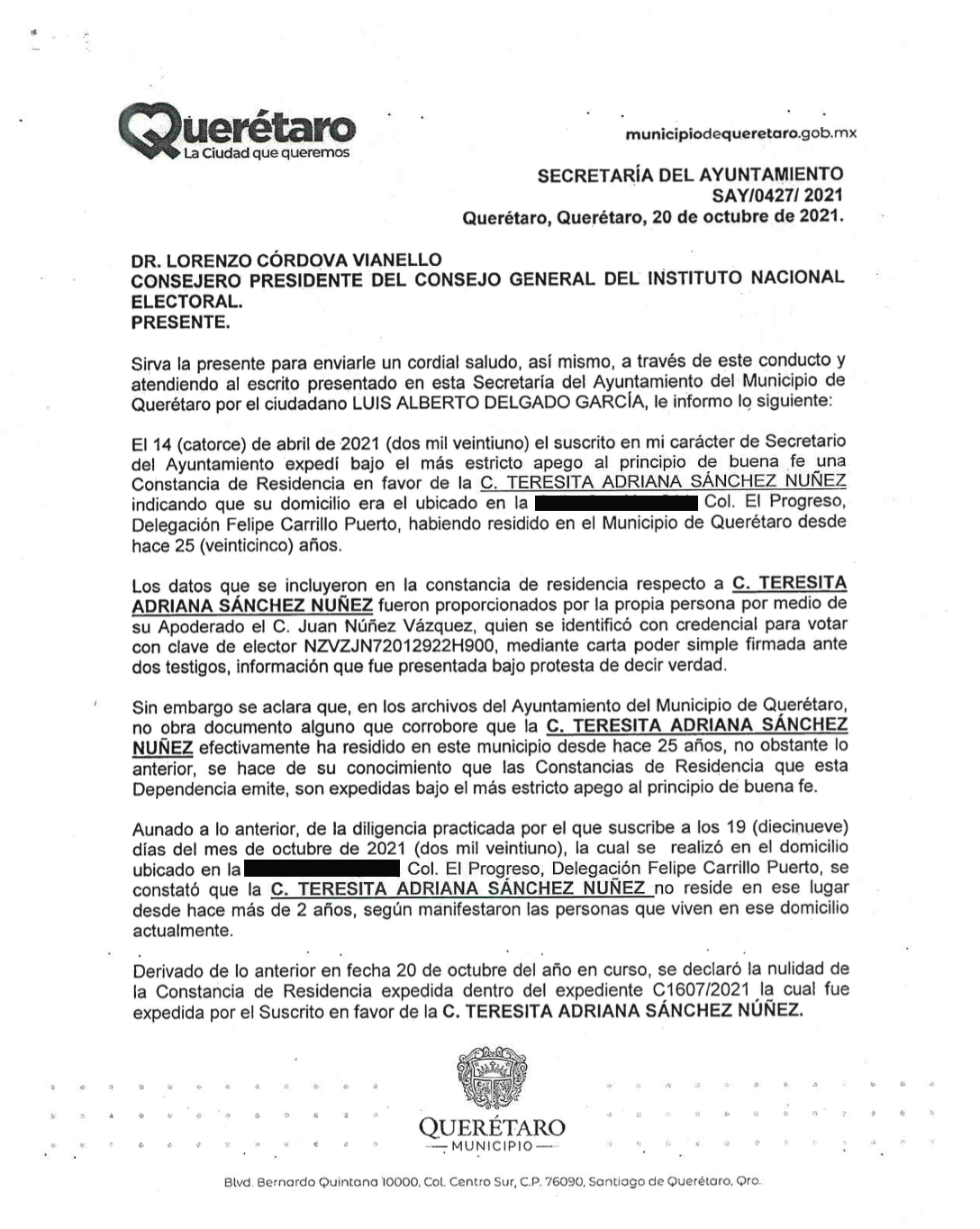 Incumple candidata a dirigir Instituto Electoral de Querétaro con requisito de residencia - teresita-sanchez-queretaro