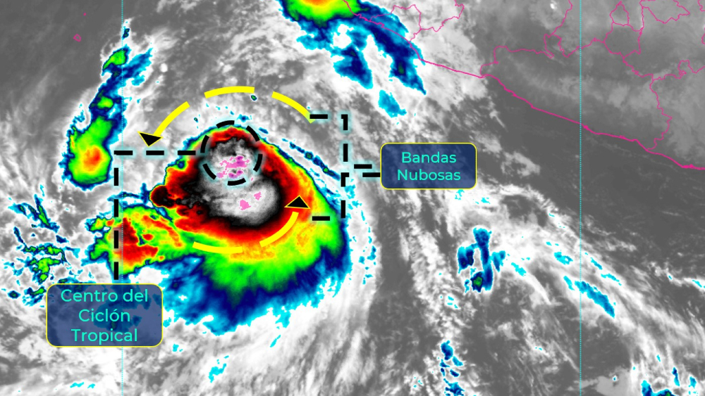 Tormenta tropical Pamela avanza a costas de Colima y Jalisco; se convertiría en huracán
