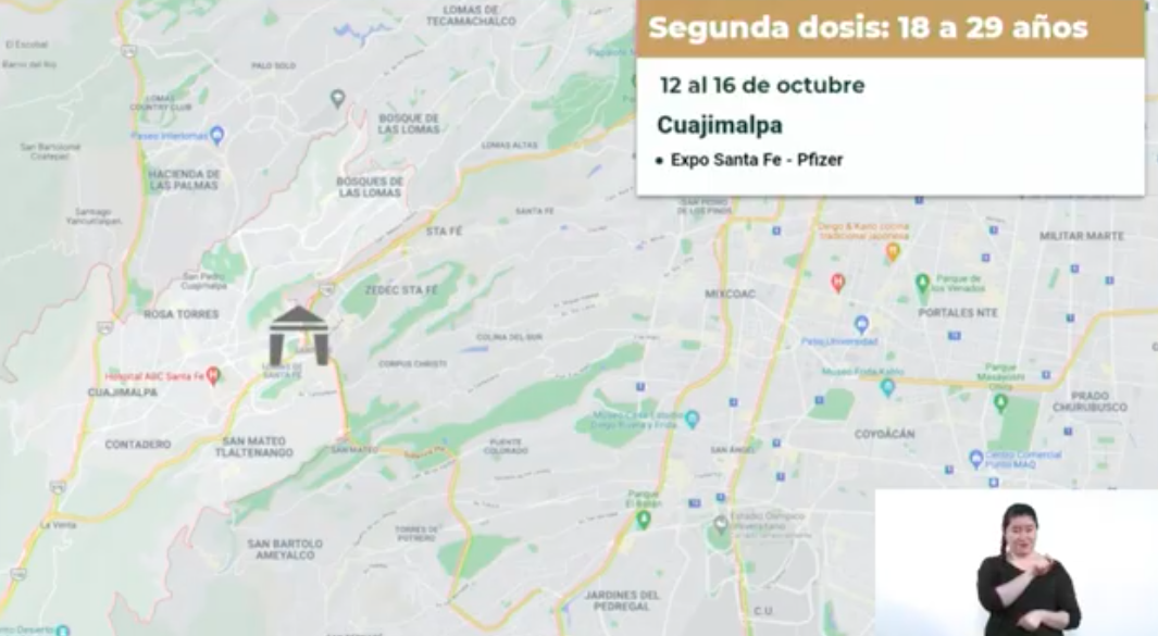 Aplicarán segundas dosis para 18 a 29 años en cinco alcaldías - vacunacion-cdmx