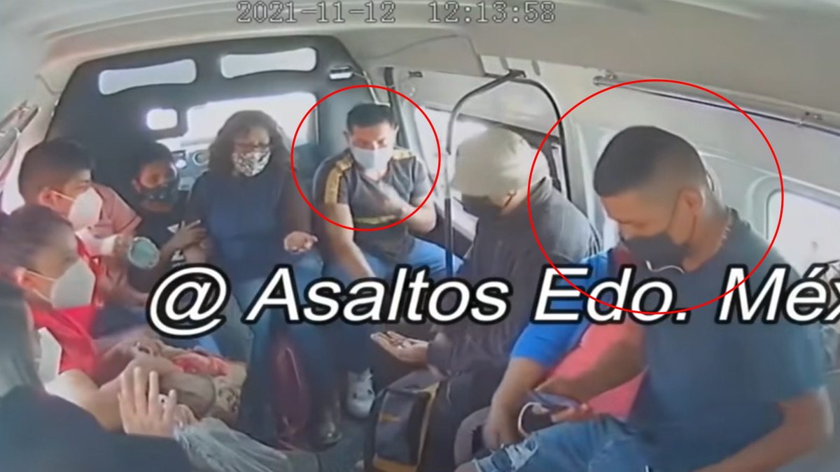 Captan “asalto piscológico” en combi en Ecatepec Captan “asalto piscológico” en combi en Ecatepec