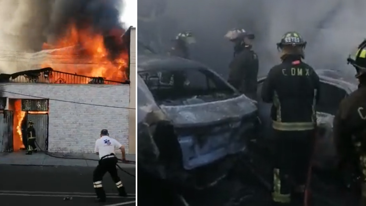 Bomberos controlan fuerte incendio en la Venustiano Carranza