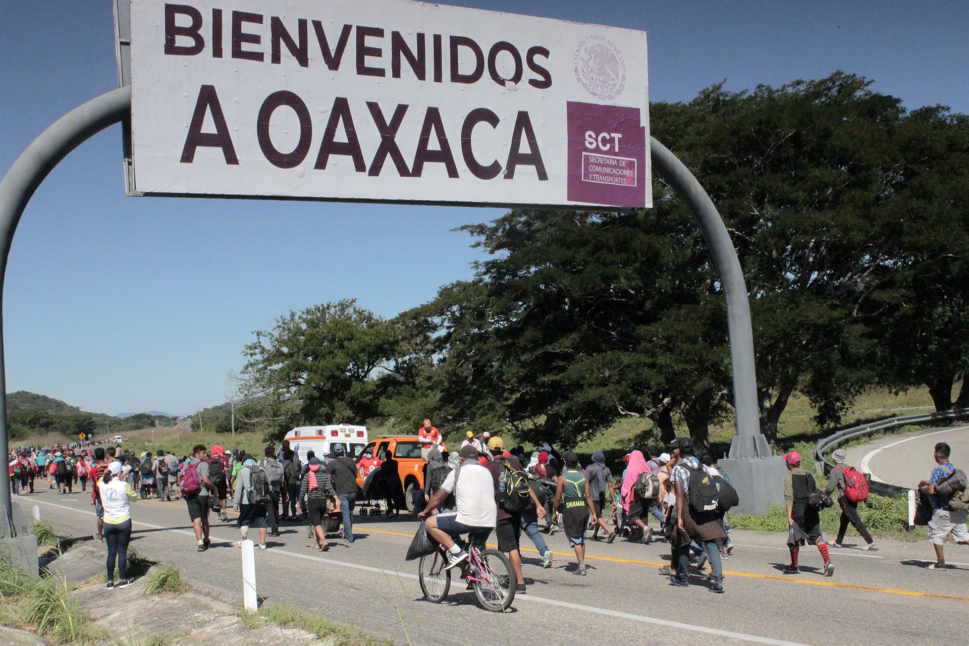 “Adiós, Chiapas”; migrantes llegan a Oaxaca