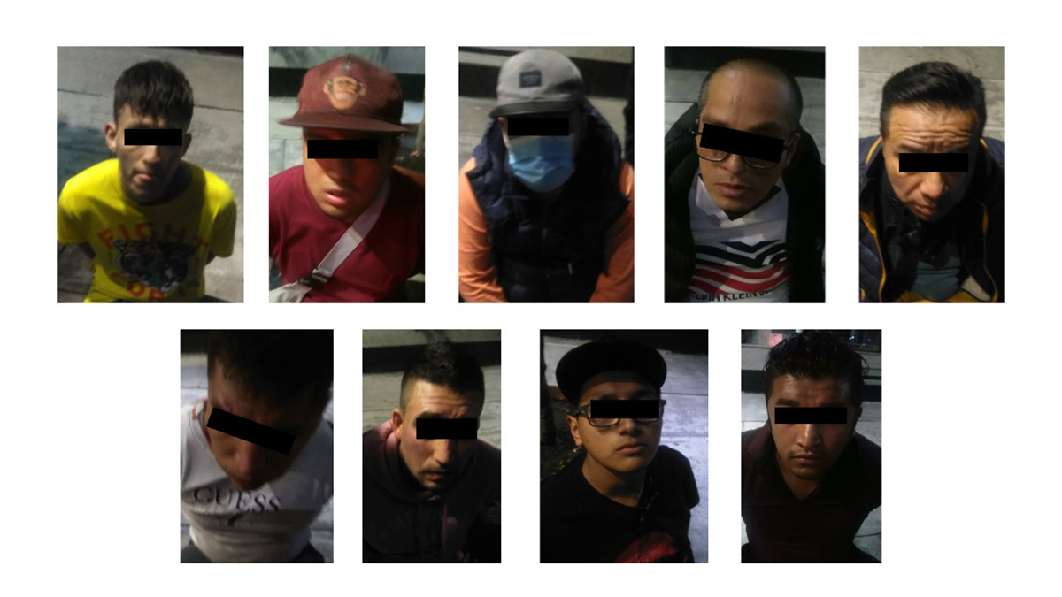 Detienen a 9 hombres en CDMX por robar celulares en plaza comercial Detienen a 9 hombres en CDMX por robar celulares en plaza comercial