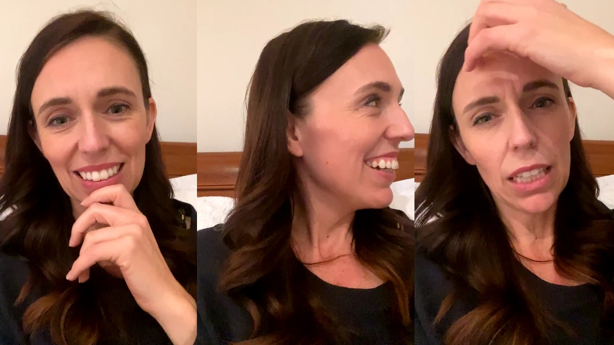 #Video Hija interrumpe transmisión en vivo de la primera ministra de Nueva Zelanda