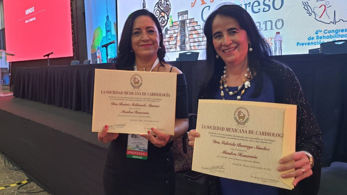 Reconocen a médicas del IMSS por aportes a la cardiología Reconocen a médicas del IMSS por aportes a la cardiología