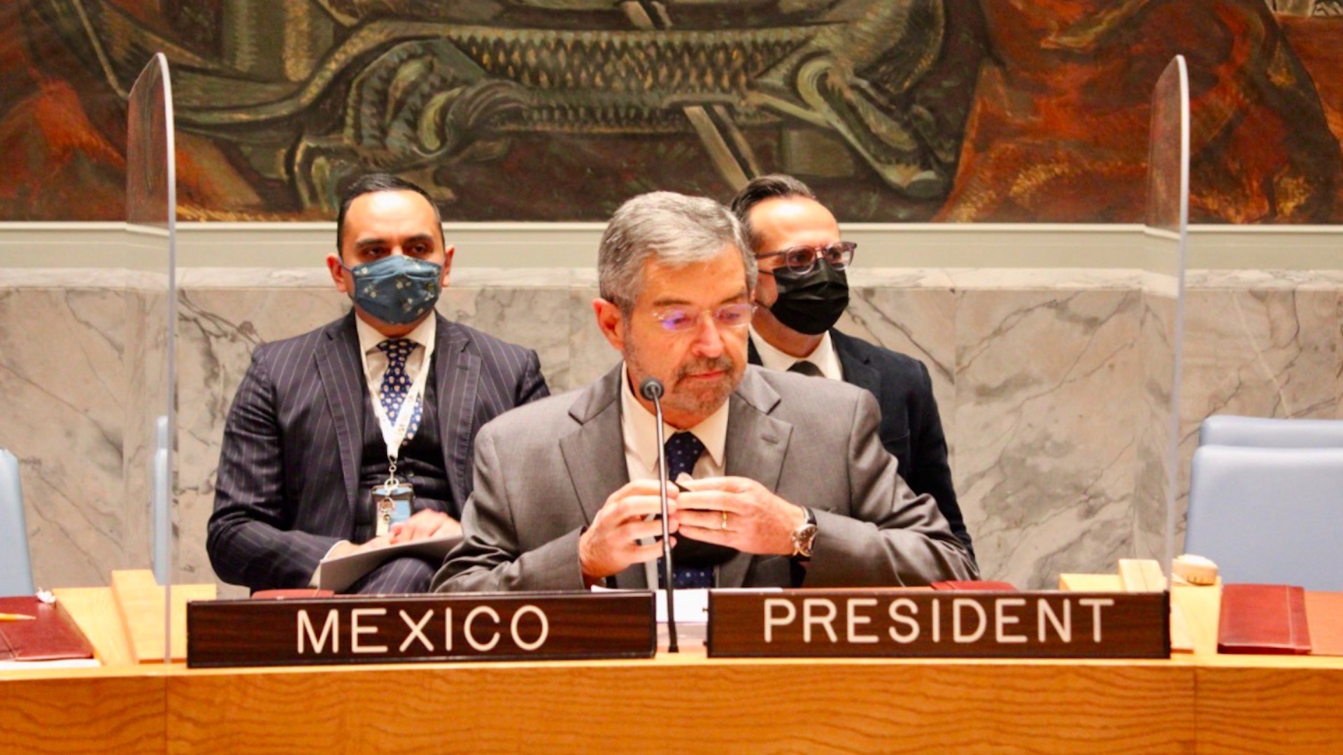 México asume presidencia del Consejo de Seguridad de la ONU; impulsará temas sobre conflictos internacionales México asume presidencia del Consejo de Seguridad de la ONU; impulsará temas sobre conflictos internacionales
