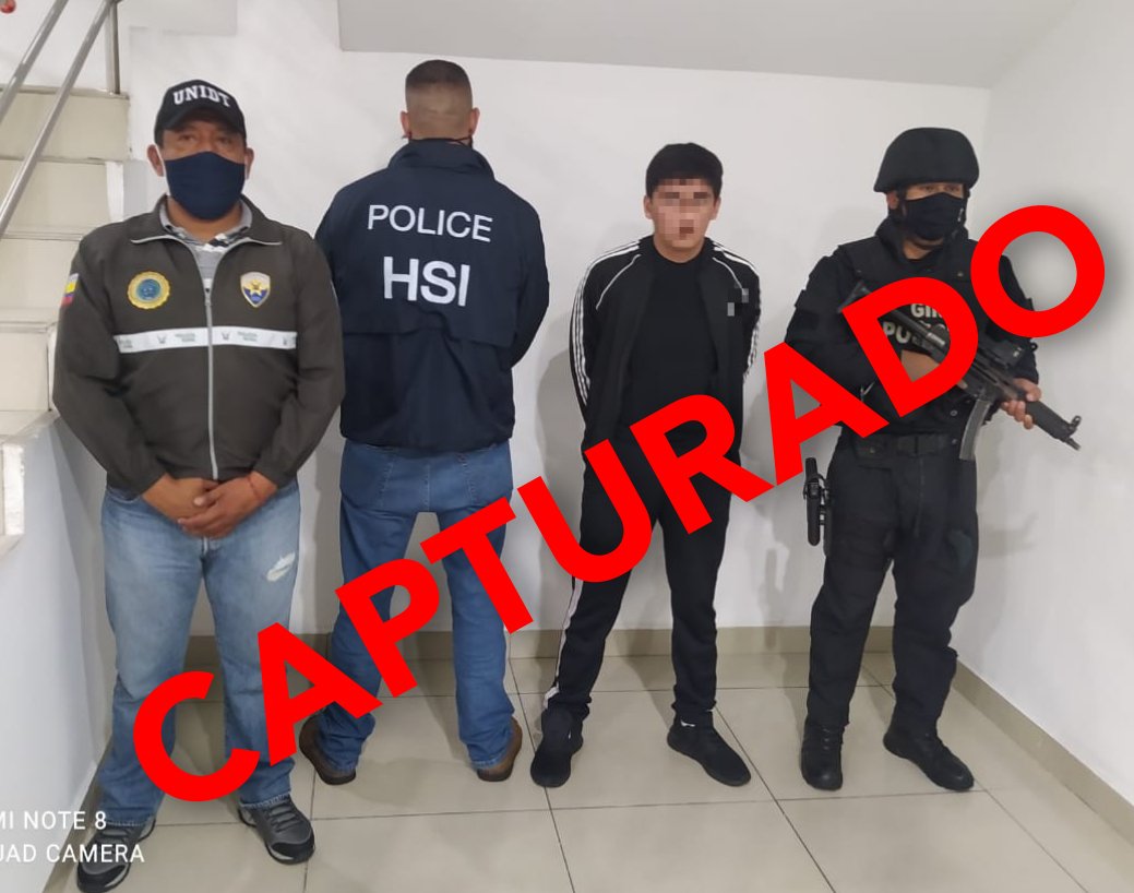 Detienen en Ecuador a presunto miembro del Cártel de Sinaloa