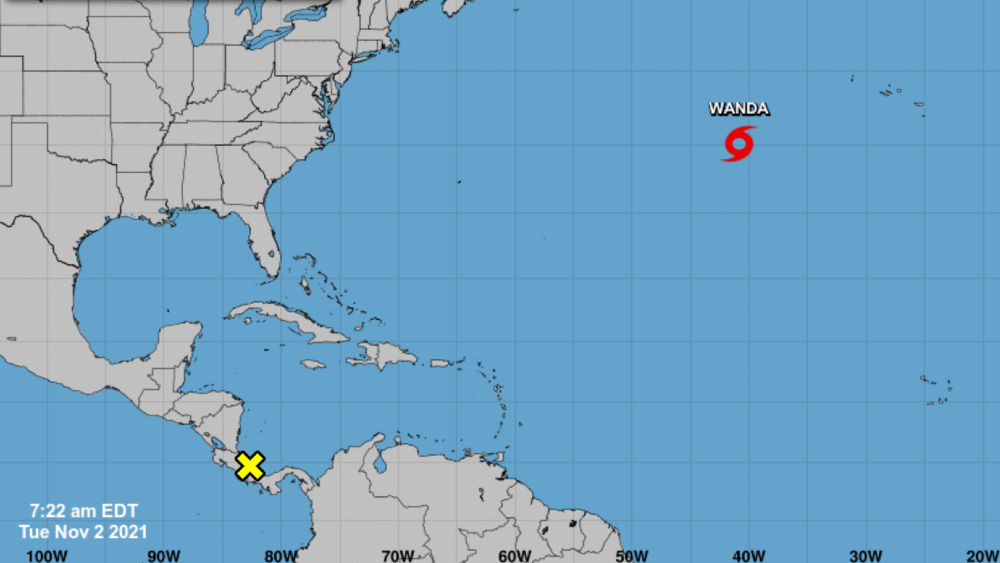 Tormenta tropical Wanda se fortalece en medio del Atlántico Tormenta tropical Wanda se fortalece en medio del Atlántico