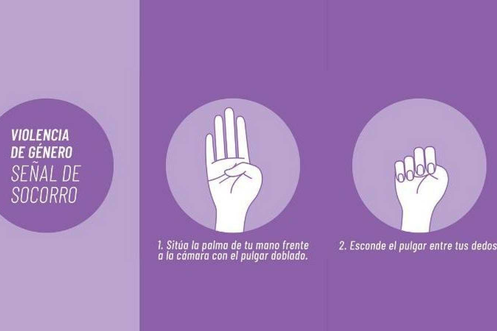 Detienen a hombre en España luego de que su pareja hiciera la señal contra violencia machista