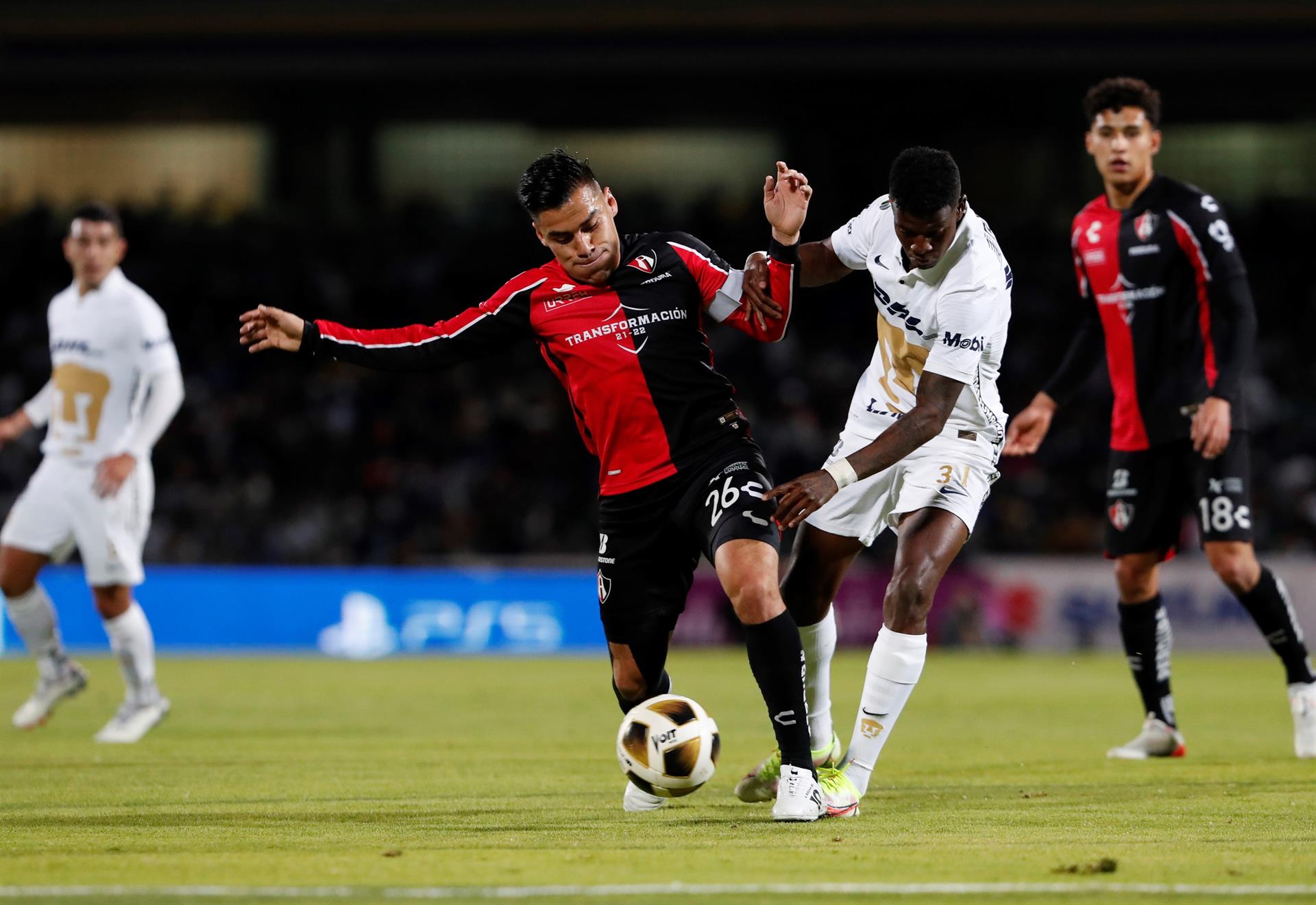 Atlas vence 1-0 a Pumas en Ciudad Universitaria