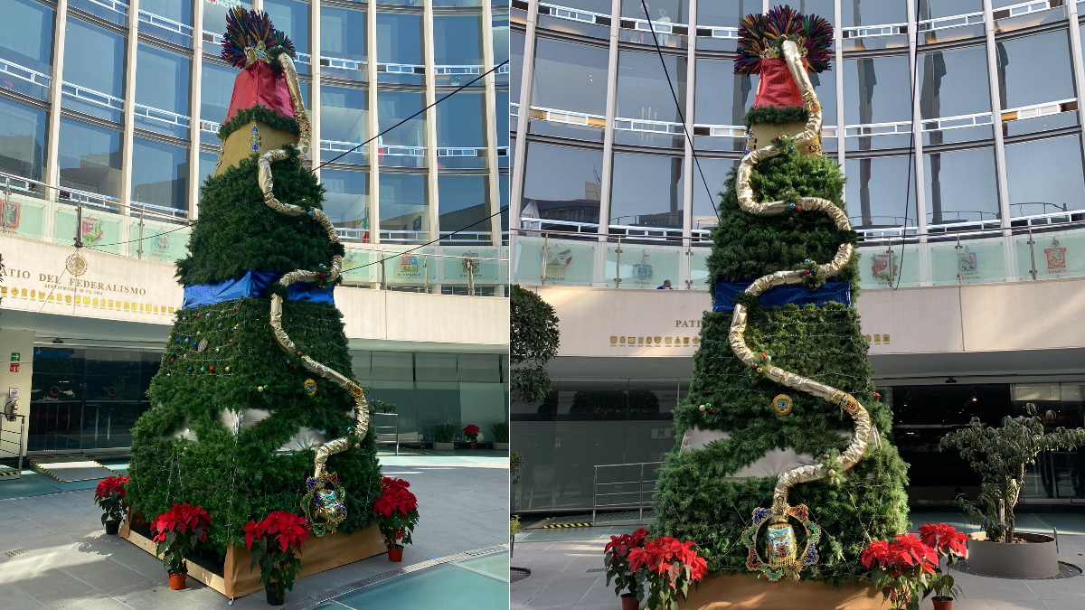 #Viral Este es el árbol de Navidad del Senado de la República