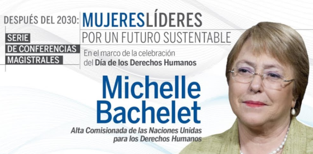 Igualdad de género para un futuro mejor; conferencia de Michelle Bachelet en la UNAM