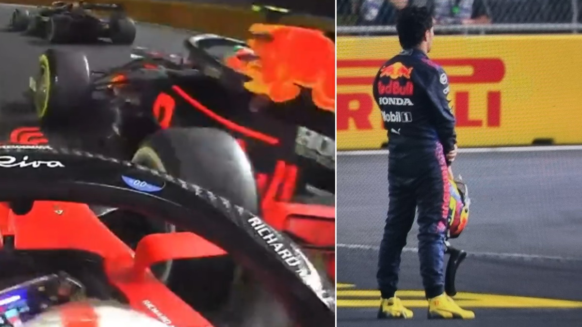#Video El accidente que dejó fuera a ‘Checo’ Pérez del GP de Arabia Saudí #Video El accidente que dejó fuera a ‘Checo’ Pérez del GP de Arabia Saudí