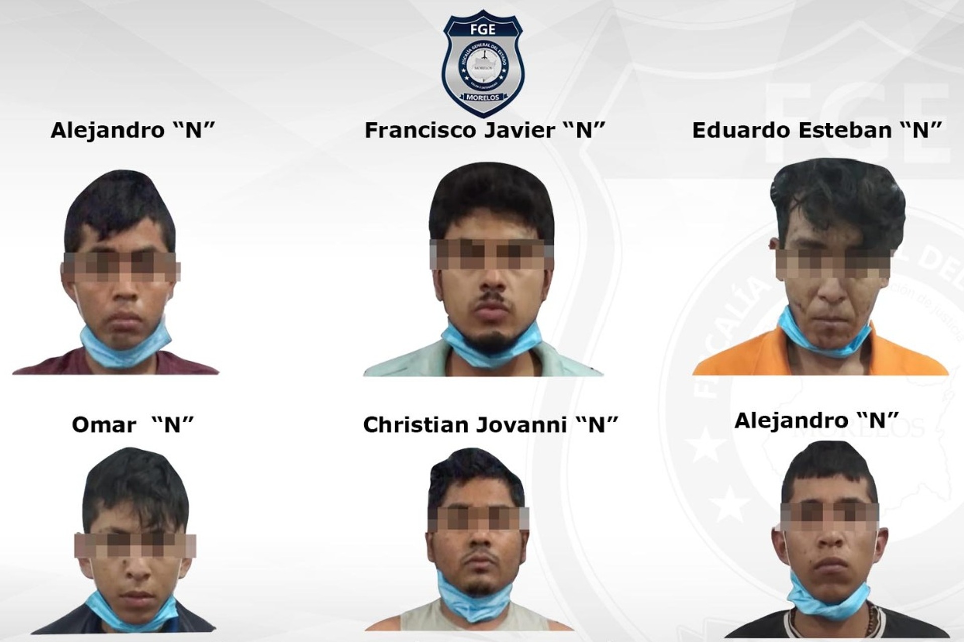 Detienen a seis hombres con armas, droga y autos robados en Morelos