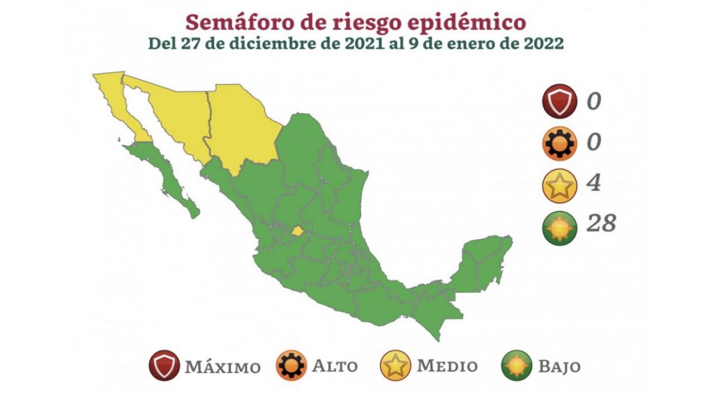 Semáforo COVID-19: México termina 2021 en verde - semaforo-covid-19-mexico-1024x576