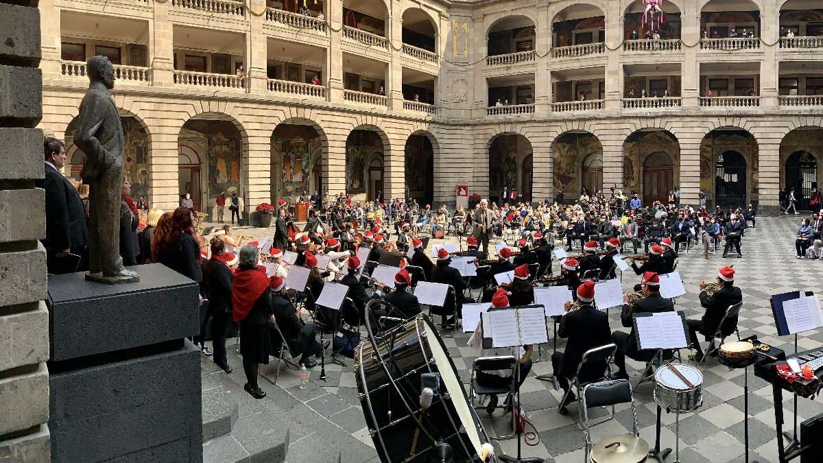 Celebra la SEP un concierto de fin de año pese a pandemia Celebra la SEP un concierto de fin de año pese a pandemia