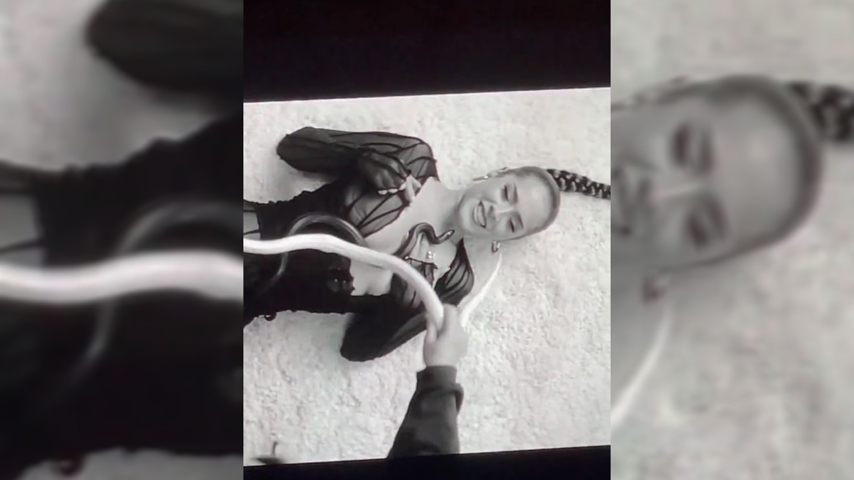 #Video Serpiente muerde a cantante al grabar video musical