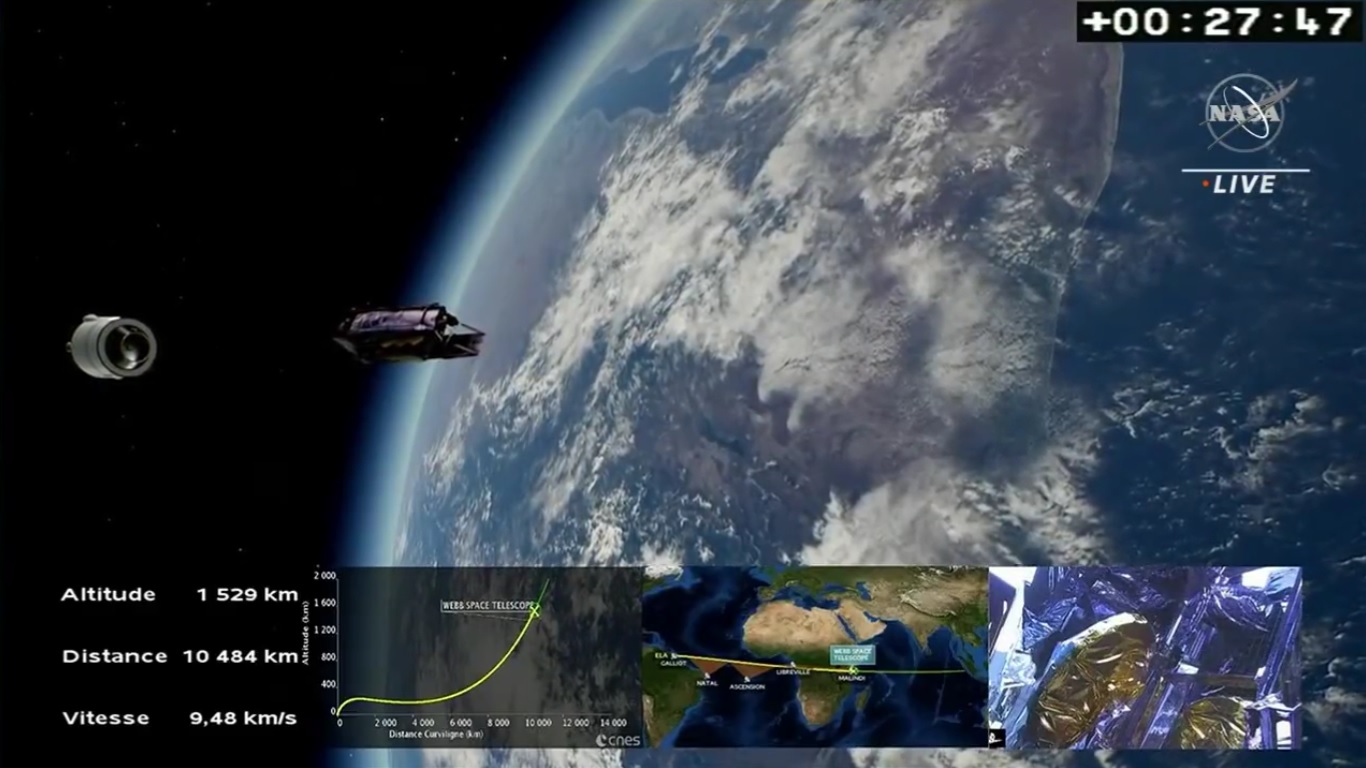 Despega el James Webb, el mayor telescopio jamás enviado al espacio Despega el James Webb, el mayor telescopio jamás enviado al espacio