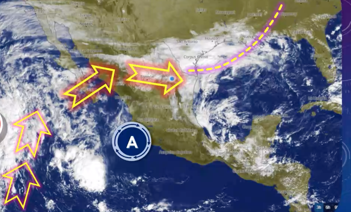 Masa de aire polar cubre gran parte de México y EE.UU.; pronóstico de Alberto Hernández Unzón