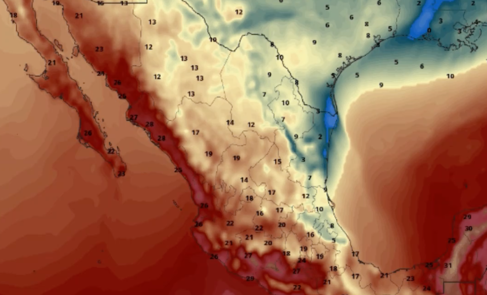 Bajan drásticamente las temperaturas en México; el clima para el fin de semana