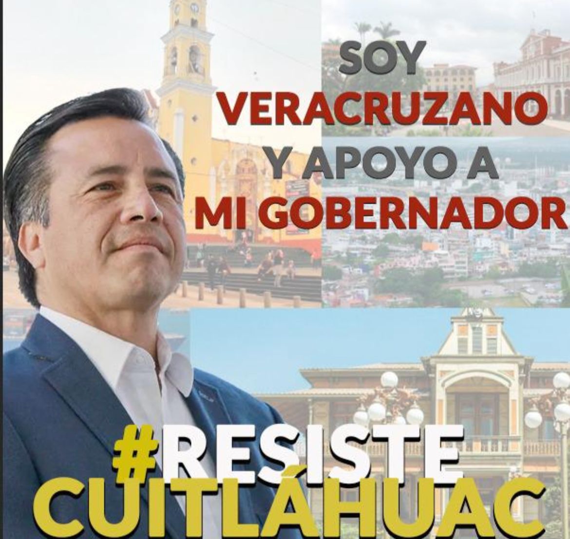 Denuncian campaña de apoyo a Cuitláhuac García por parte de funcionarios