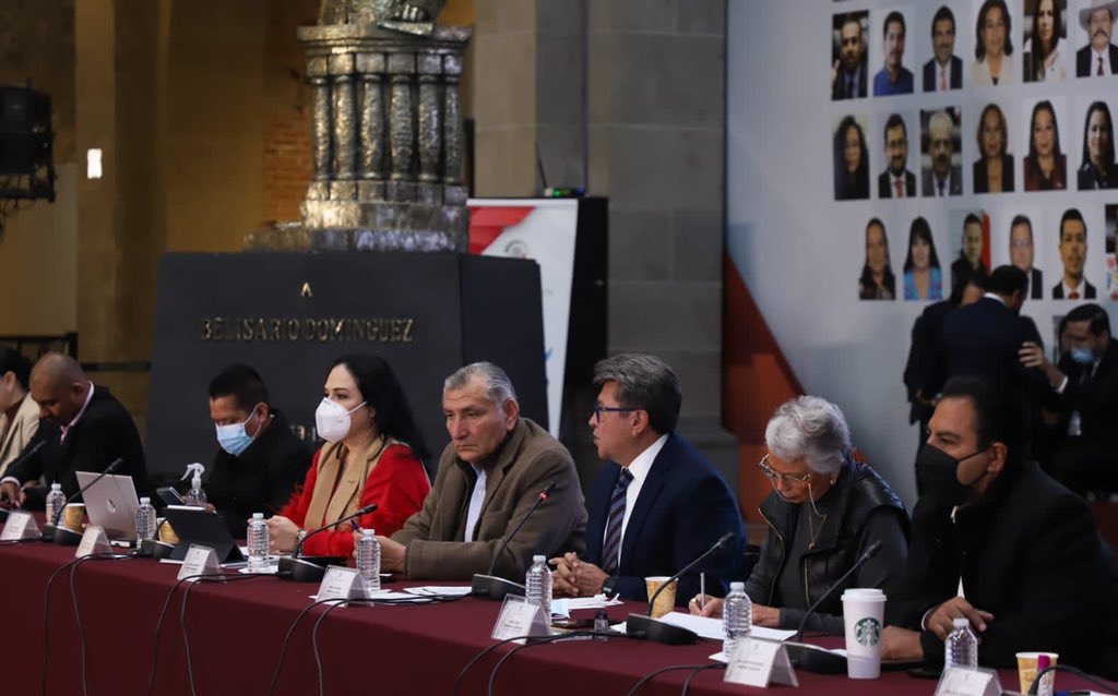 #Video Adán Augusto López pide a senadores de Morena ‘cerrar filas’ y evitar división interna