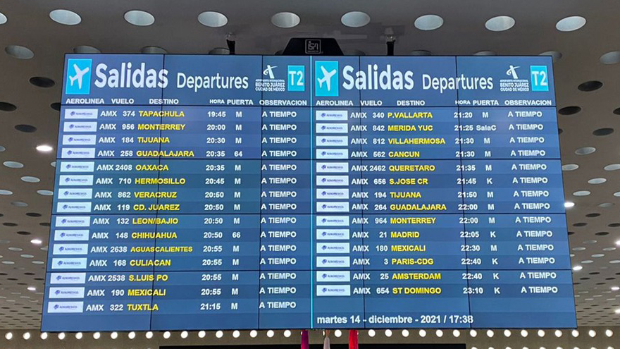 Se normaliza afluencia de pasajeros en AICM tras baja de vuelos cancelados