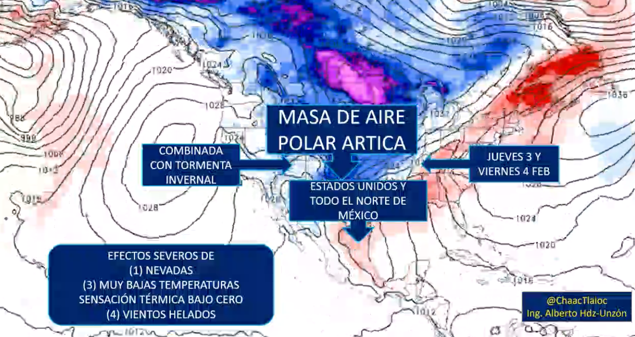 Bajan las temperaturas jueves y viernes para Chihuahua, Sonora, Durango, Sinaloa y  Coahuila