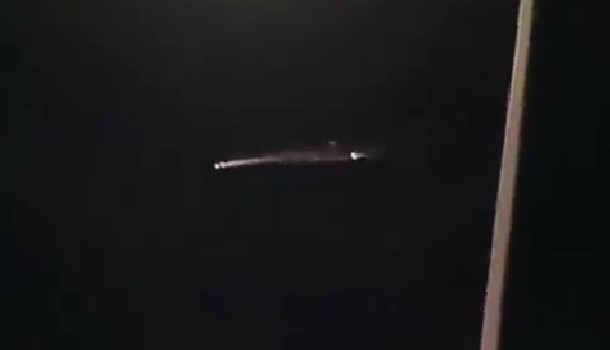 #Video ‘Luz’ cruzó el cielo de México; en realidad era un cohete Falcon 9