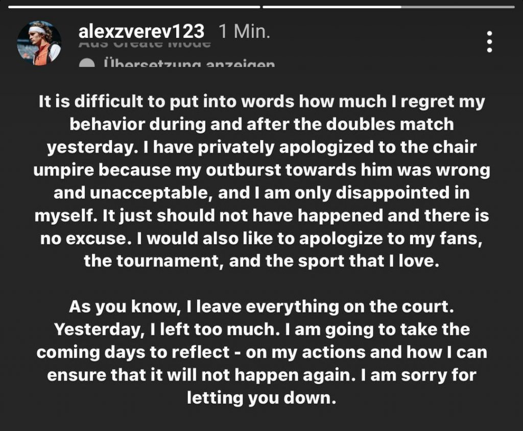 Zverev ofrece disculpas por conducta "inaceptable" durante Abierto de Acapulco - disculpa-zverev-acapulco-1024x843